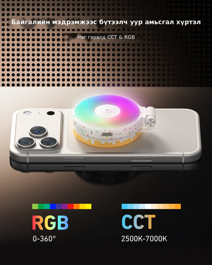 Telesin CCT x RGB Magnetic Fill Light
