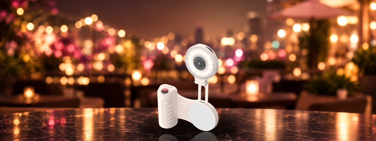 Telesin Fun Shot Grip with Fill Light