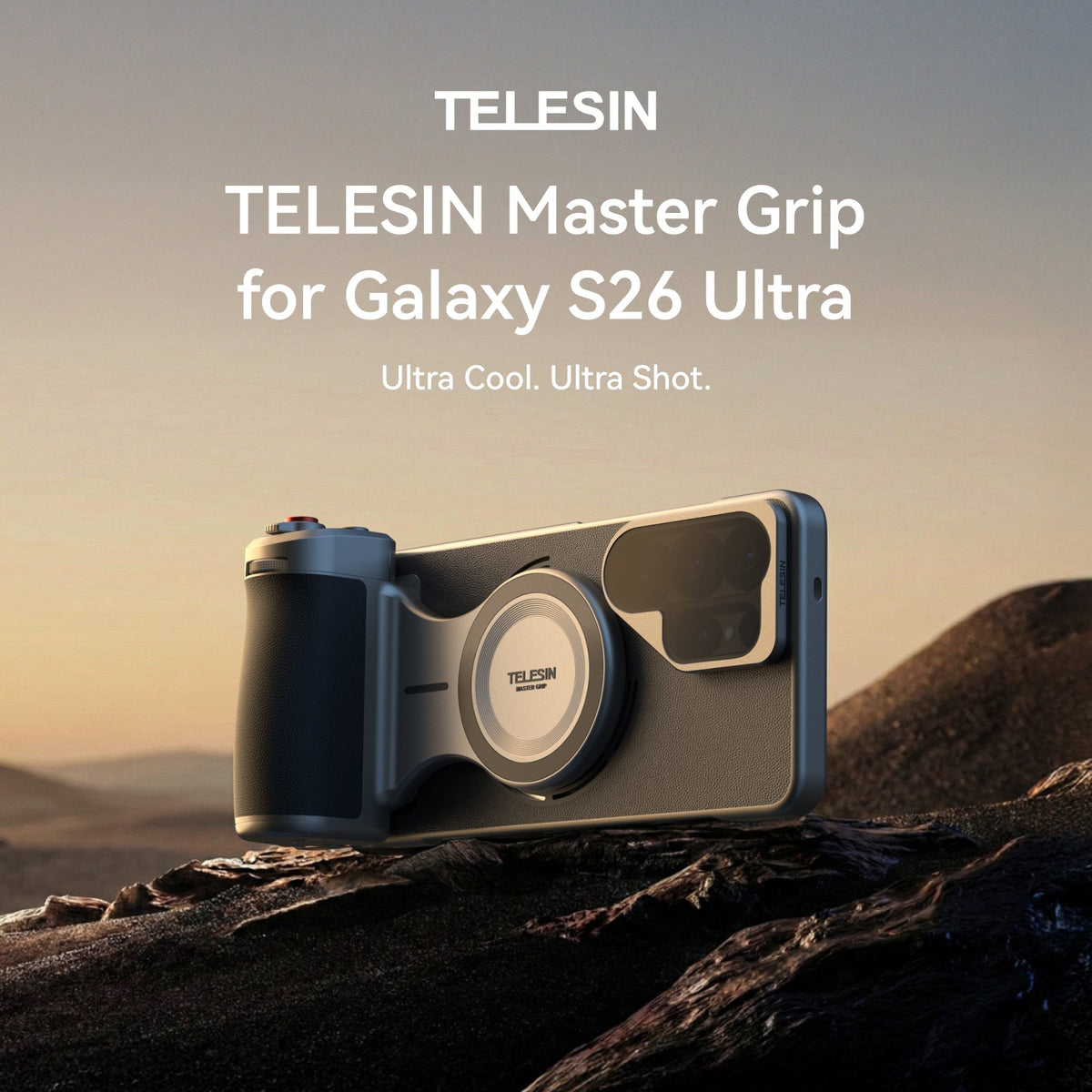 Telesin Master Grip for Galaxy S26 Ultra — Ultra cool. Ultra shot.